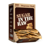 Sugar In The Raw Turbinado Cane Sugar Packets, 200 Ct Box, Pure, Non-GMO, Kosher, Vegan