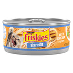 Purina Friskies Shreds with Chicken in Wet Cat Food Gravy - 5.5 oz Cans, Pack of 24