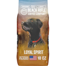 Black Rifle Coffee Company Loyal Spirit Light Roast Ground Coffee - Arabica Beans from Colombia & Brazil, Veteran-Founded