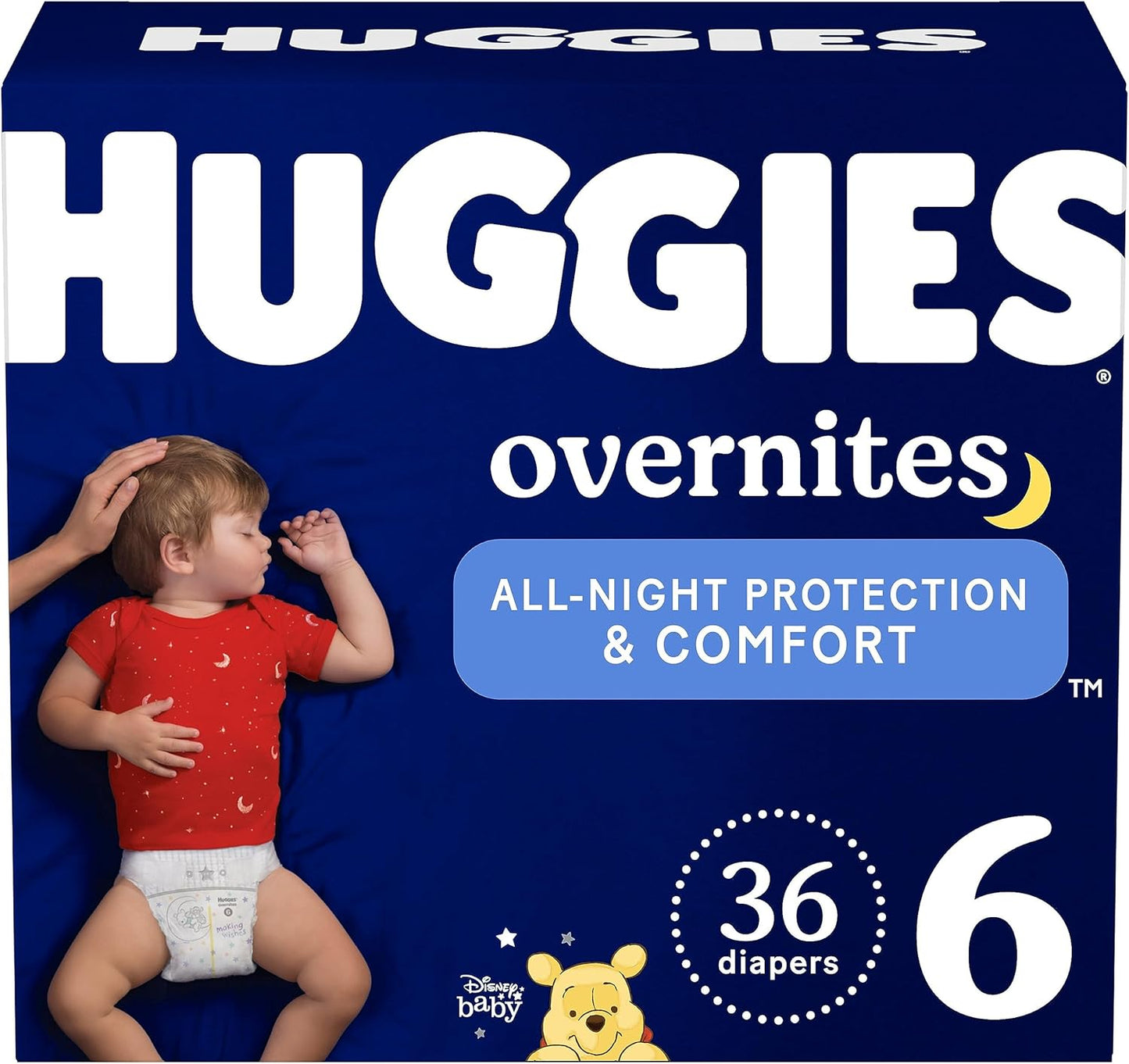 Huggies Overnites Size 5 Overnight Diapers (27+ lbs), 50 Ct, Packaging May Vary