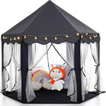 Monobeach Princess Tent Girls Large Playhouse Kids Castle Play Tent with Star Lights Toy for Children Indoor and Outdoor Games, 55'' x 53'' (DxH)