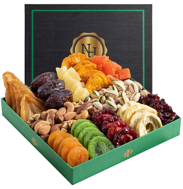 Gift basket with assorted nuts for various occasions