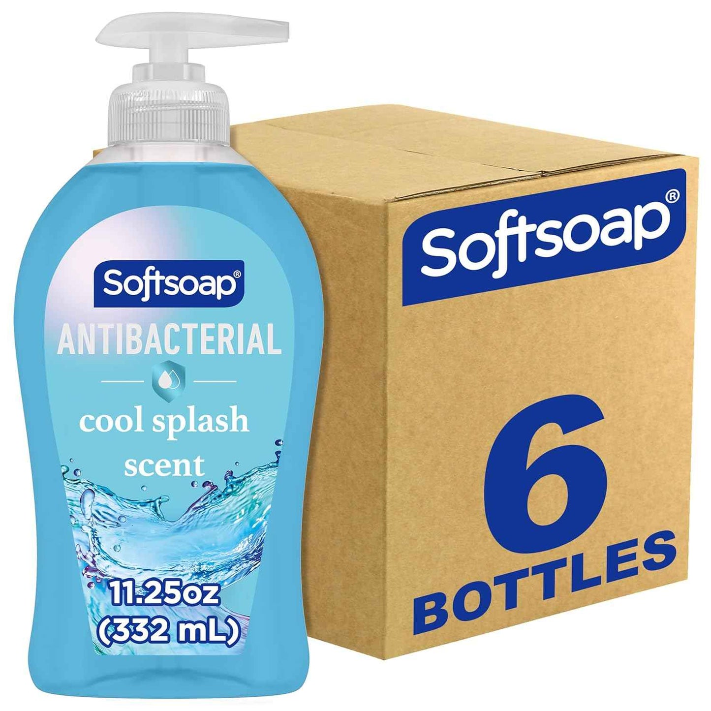 Softsoap Antibacterial Liquid Hand Soap, Kitchen Fresh Hand Soap, 11.25 Fl Oz (Pack of 6)