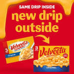 Velveeta Original Shells and Cheese Mac, 3 Boxes, Easy Dinner or Sides, Made with Real Cheese, 12 oz