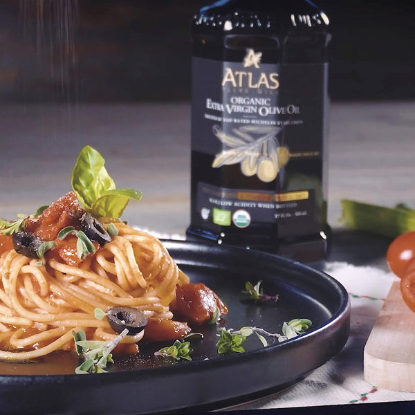 Atlas 1 LT Moroccan organic cold-pressed extra virgin olive oil with polyphenol rich, newly harvested, unprocessed from single family farm