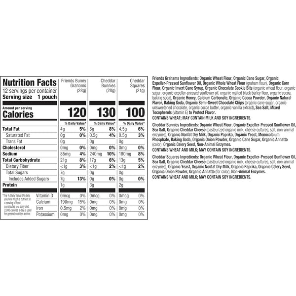 Annie's Organic Variety Pack, 12 Pouches, 11 oz, Wholesome Snacks