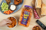 Utz Party Mix snack mix includes corn tortillas, pretzels, and cheese curls, 1.62 pounds, resealable container