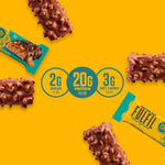 FULFIL Chocolate Salted Caramel Flavored Protein Bars, 12 Count, Gluten Free
