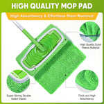 Reusable 6-Pack Coral Fleece Mop Pads for Sweeper Mop - 100% Washable Refills