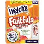 Welch's Fruitfuls Fruit Strips, Dried Fruit Snacks, Berry Medley, Mango Peach, Strawberry, 0.5oz, Pack of 50