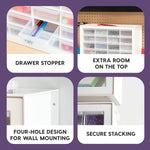 24-Drawer Plastic Storage Organizer for Small Parts and Tools