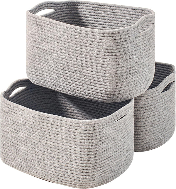 Storage Baskets for Organizing Shelves and Baby Nursery
