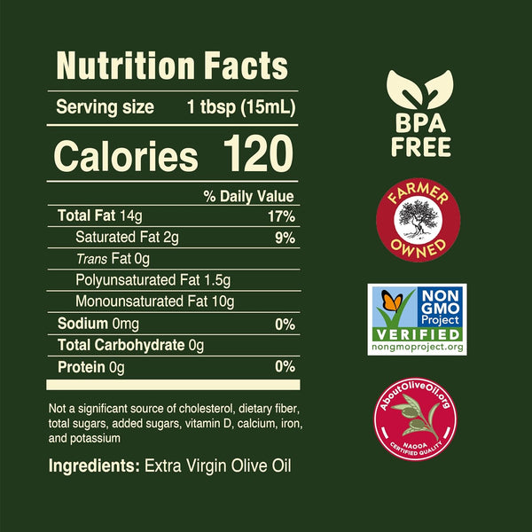 Pompeian Smooth Extra Virgin Olive Oil - 68 Fl Oz - First Cold Pressed for Cooking and Baking
