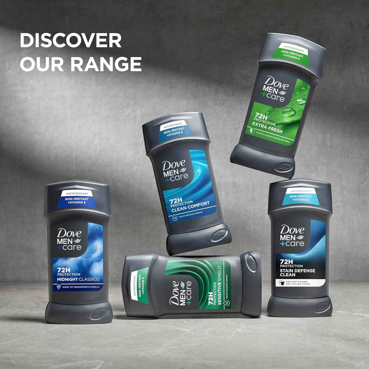 DOVE MEN + CARE Antiperspirant Deodorant Stick Clean Comfort 72-Hour Sweat & Odor Protection Antiperspirant for Men With 1/4 Moisturizing Cream 0.5 oz