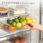 Clear Acrylic Stackable Storage Drawers for Bathroom, Kitchen, and Vanity