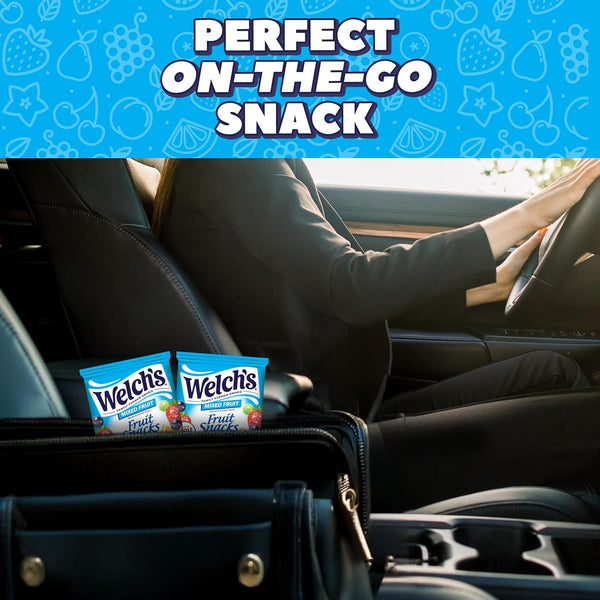 Welch's Fruit Snacks, Mixed Fruit, 40-count, 0.8 oz individual bags