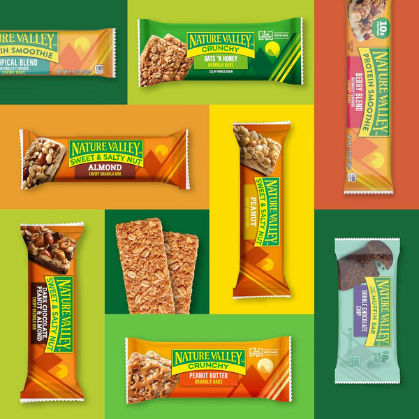 Nature Valley Peanut Butter Dark Chocolate Protein Chewy Snack Bars, 20 Bars, 28.4 oz