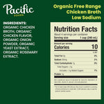 Pacific Foods Organic Low Sodium Chicken Broth 8 Ounce 4 Pack No Artificial Preservatives