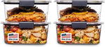 Rubbermaid Brilliance BPA Free 44-Piece Food Storage Containers Set Airtight Leak-Proof with Lids for Meal Prep Lunch and Leftovers