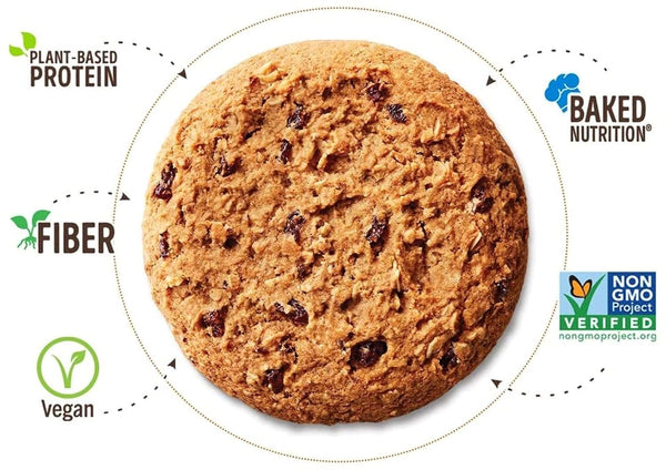 Lenny & Larry's Complete Protein Oatmeal Raisin Cookies, 16g Plant Protein, Vegan, Non-GMO, High Fiber, 4 Ounce, Pack of 12