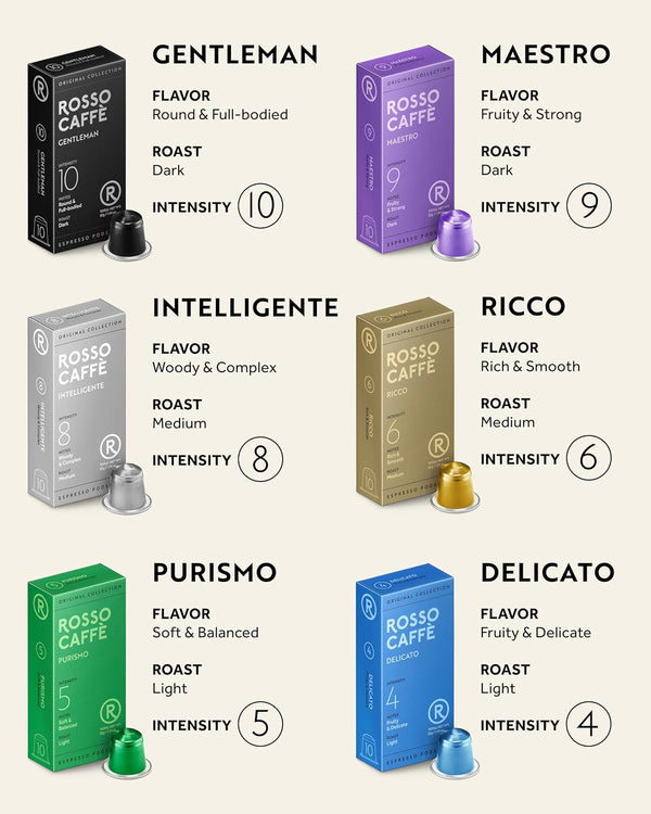 120-count espresso pods variety pack for nespresso original machines