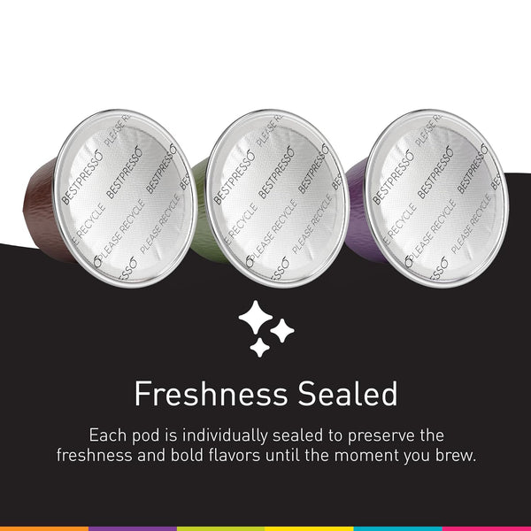 Bestpresso Coffee Pods for Nespresso Original Machine Variety Pack