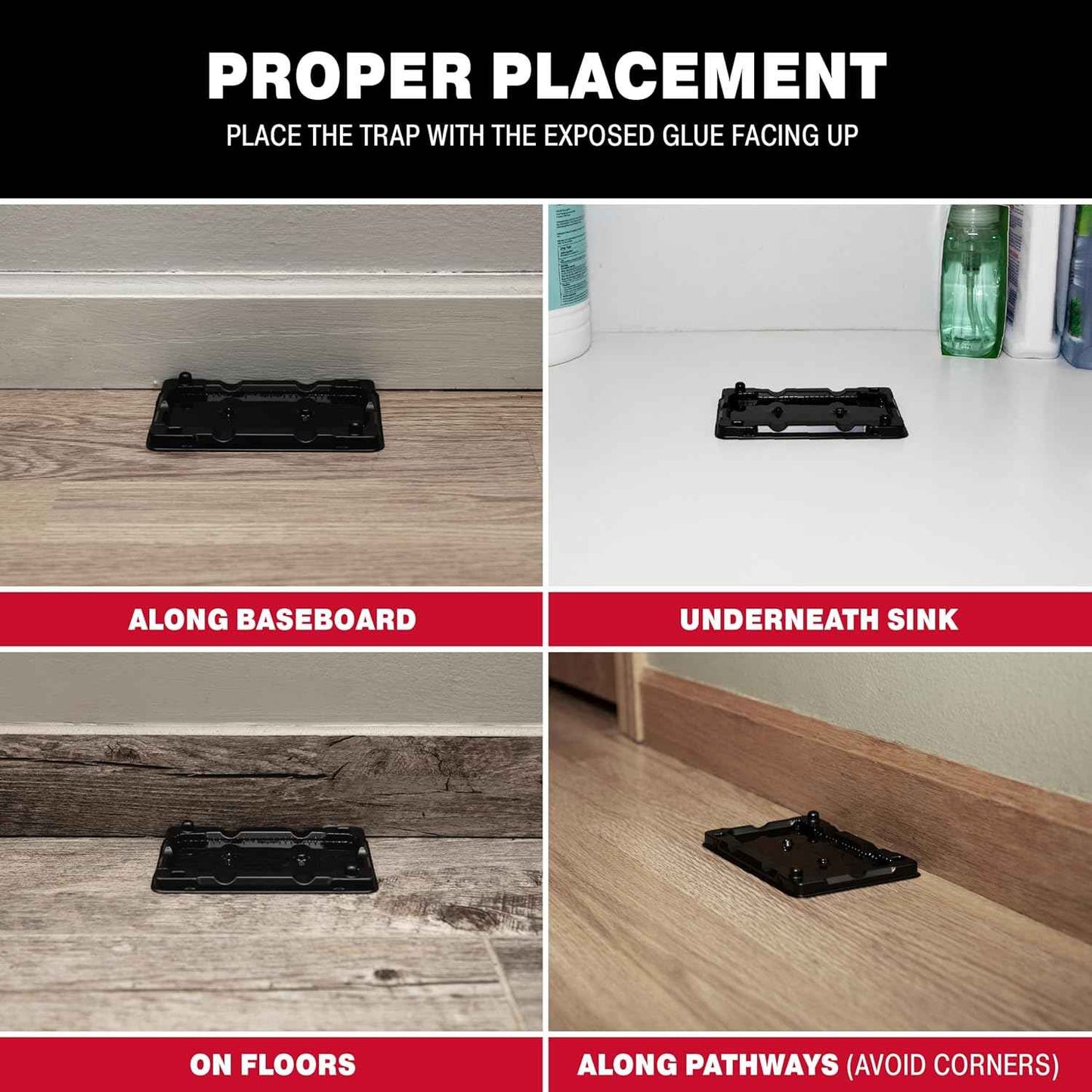 Catchmaster Mouse & Insect Glue Traps 16-Pk, Adhesive Rodent & Bug Catcher, Mouse Traps Indoor for Home, Sticky Glue Boards for Mice and Insects, Pest Control for House & Garage