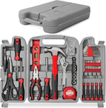 Hi-Spec Tool Set 25pc Pink Household DIY Tool Kit for Women. Small Mini Tool Box Set of Starter Basic Ladies Tools