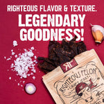 Righteous Felon Beef Jerky Variety Pack, 8 Pack Sampler, Gluten Free, High Protein, Keto, Low Sugar