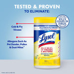 LYSOL Disinfecting Wipes, All Purpose Cleaner, Multi-Surface Antibacterial Cleaning Wipes, Household Cleaning Supplies, Dorm Essentials, Lemon + Mango & Hibiscus + Crisp Linen Scent, 80 ct. (4 Pack)