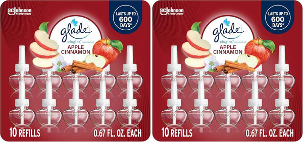 Glade PlugIns Refills Air Freshener, Scented and Essential Oils for Home and Bathroom, Hawaiian Breeze, 6.7 Fl Oz, 10 Count