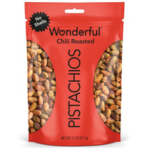 Wonderful Chili Roasted Pistachios, 11 Ounce Resealable Bag, Protein Snacks, Gluten Free, College Snacks
