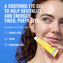 Good Molecules Yerba Mate Wake Up Eye Gel - Hydrating Under Eye Cream with Hyaluronic Acid and Caffeine for Dark Circles and Puffiness