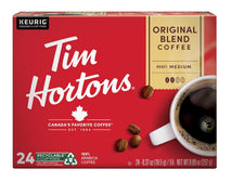 Tim Hortons Original Blend Medium Roast Coffee K-Cup Pods Compatible with Keurig Brewers 24 Count