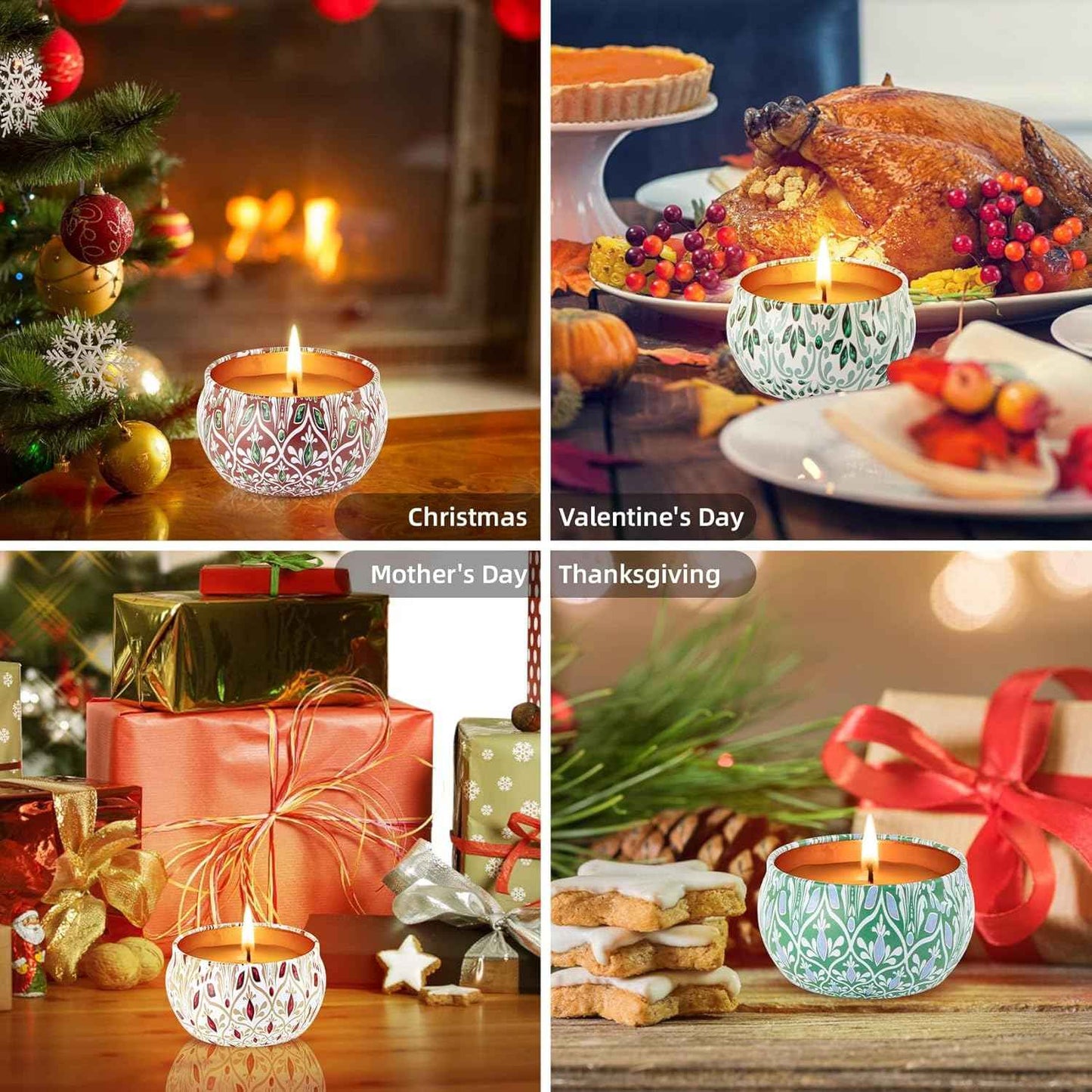 Scented Candles for Women, Candles for Home Scented, 12 Pack Soy Wax Christmas Gifts Sets, Birthday Gifts for Women Best Friends Sister Colleague