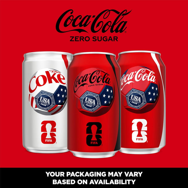 Coca-Cola Zero Sugar Soda, 12 fl oz Cans, 12 Pack - Classic Cola Soft Drink Fridge Pack