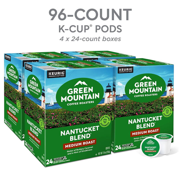 Green Mountain Coffee Nantucket Blend Keurig Single-Serve K-Cup Pods, 96 Count