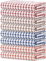 8 Pcs Kitchen Dish Rags,100% Cotton Soft Absorbent Quick Drying Dish Cloths for Kitchen,Washing Dishes,Cleaning rags-11 x 11In