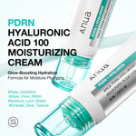 anua pdrn hyaluronic acid 100 moisturizing cream lightweight hydrating moisturizer with salmon pdrn