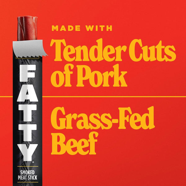 Grass Fed Beef and Pork Meat Sticks, 13g Protein, 2 oz, Pack of 5
