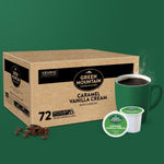 Green Mountain Coffee Roasters Caramel Vanilla Cream Keurig K-Cup pods, 72 Count, Light Roast Coffee