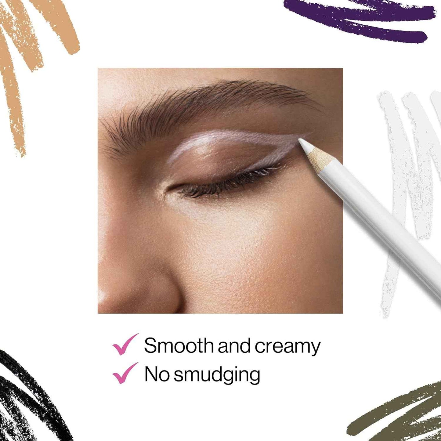 wet n wild Color Icon Kohl Eyeliner Pencil - Rich Hyper-Pigmented Color, Smooth Creamy Application, Long-Wearing Matte Finish Versatility, Cruelty-Free - Baby's Got Black