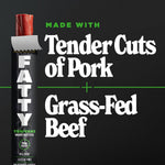Grass Fed Beef and Pork Meat Sticks, 12g Protein, Teriyaki, 2 oz, Pack of 20