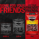 Jack Link's Teriyaki Beef Jerky Half Pounder 8 oz Large Jerky Bag Real Meat Protein Snacks