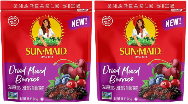 Sun-Maid Dried Mango Slices in 15 oz Resealable Bag with Cane Sugar