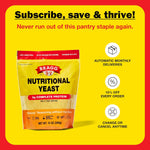 Bragg Premium Nutritional Yeast Seasoning - Vegan, Gluten-Free Parmesan Substitute