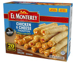 El Monterey Taquitos Flour, Chicken and Cheese Box, 20 Oz, Frozen Mexican Dinner