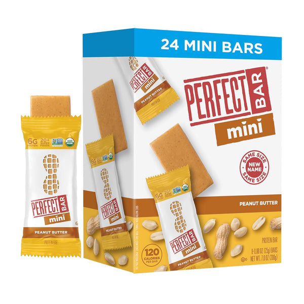 Organic Mini Chocolate Covered Peanut Butter Protein Bars, 18 Count, 1.05 Ounce Each