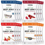 Beef and Turkey Jerky Variety Pack, 8 Pack, 1.0 oz Bags, 2 of Each