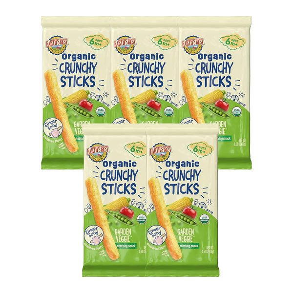 Earth's Best Organic Baby Food Teething Snacks for Babies 6 Months and Older